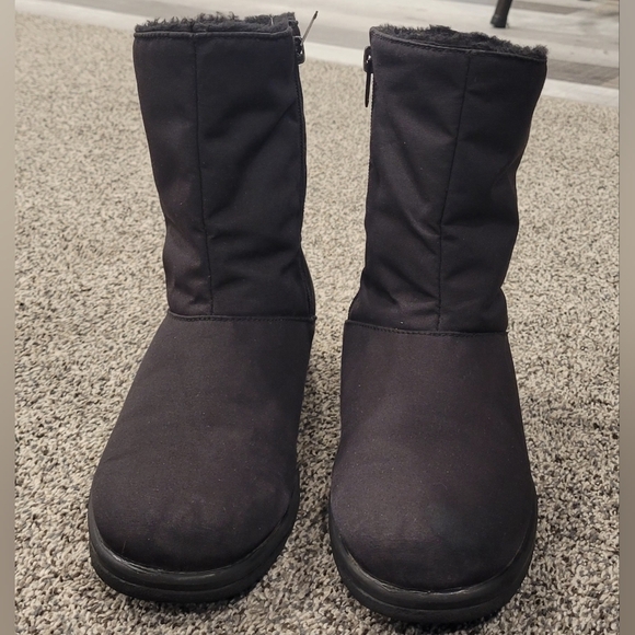 TOE WARMERS BOOTS WOMEN'S SIZE 8 BLACK WATERPROOF BOOTS - Picture 4 of 12
